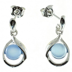 PENDIENTES ÁGATA AZUL