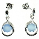 PENDIENTES ÁGATA AZUL