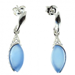 PENDIENTES ÁGATA AZUL