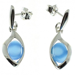 PENDIENTE AGATA AZUL