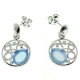 PENDIENTES ÁGATA AZUL