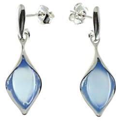 PENDIENTES ÁGATA AZUL
