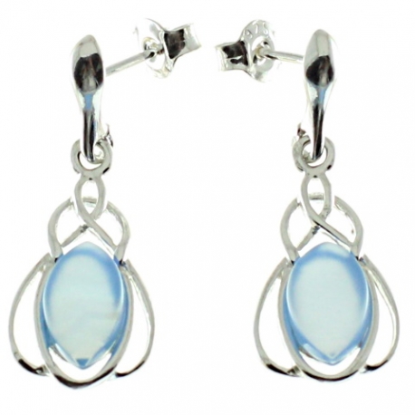 PENDIENTES ÁGATA AZUL