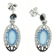 PENDIENTES ÁGATA AZUL