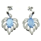 PENDIENTES ÁGATA AZUL