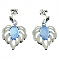 PENDIENTES ÁGATA AZUL