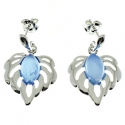 PENDIENTES ÁGATA AZUL