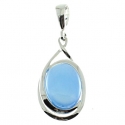 COLGANTE ÁGATA AZUL