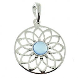 COLGANTE ÁGATA AZUL