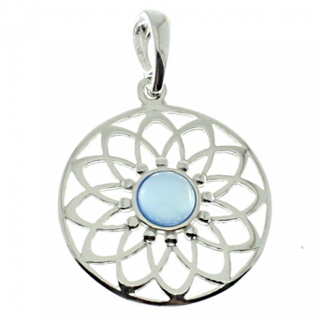 COLGANTE ÁGATA AZUL