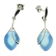 PENDIENTES ÁGATA AZUL