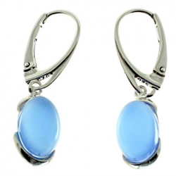 PENDIENTES ÁGATA AZUL