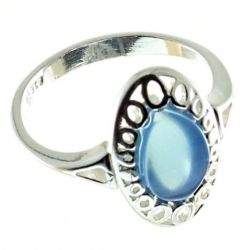 ANILLO ÁGATA AZUL