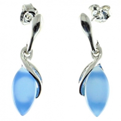 PENDIENTES ÁGATA AZUL