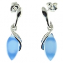 PENDIENTES ÁGATA AZUL