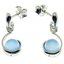 PENDIENTES ÁGATA AZUL