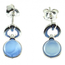 PENDIENTES ÁGATA AZUL
