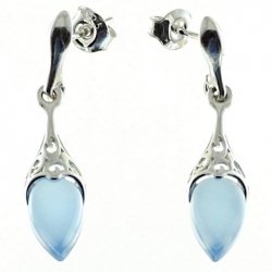 PENDIENTES ÁGATA AZUL
