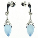 PENDIENTES ÁGATA AZUL