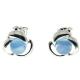 PENDIENTES ÁGATA AZUL