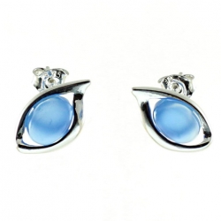 PENDIENTES ÁGATA AZUL
