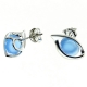 PENDIENTES ÁGATA AZUL
