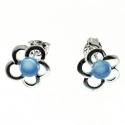 PENDIENTES ÁGATA AZUL