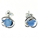 PENDIENTES ÁGATA AZUL