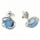 PENDIENTES ÁGATA AZUL