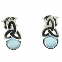 PENDIENTES ÁGATA AZUL