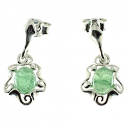 PENDIENTES AVENTURINA VERDE