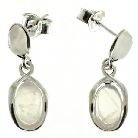 PENDIENTES CUARZO ROSA