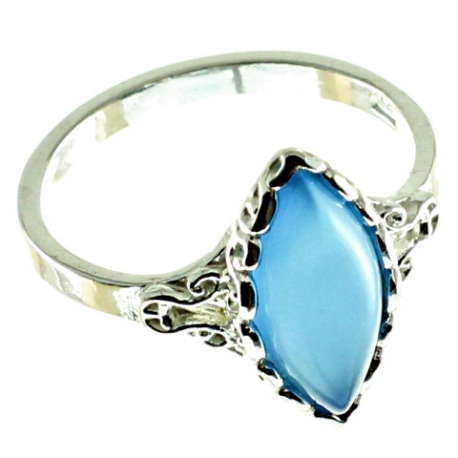 ANILLO ÁGATA AZUL