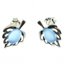 PENDIENTES ÁGATA AZUL