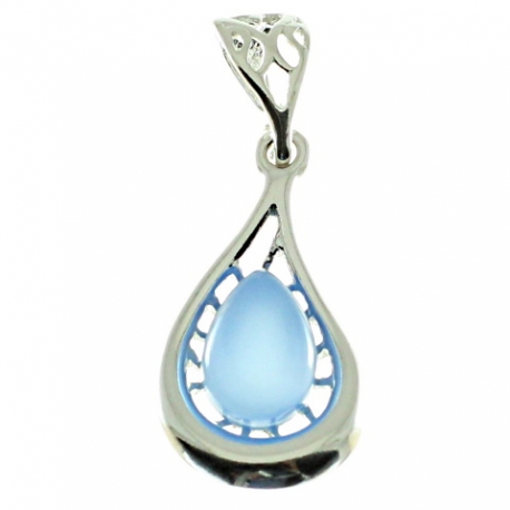 COLGANTE ÁGATA AZUL