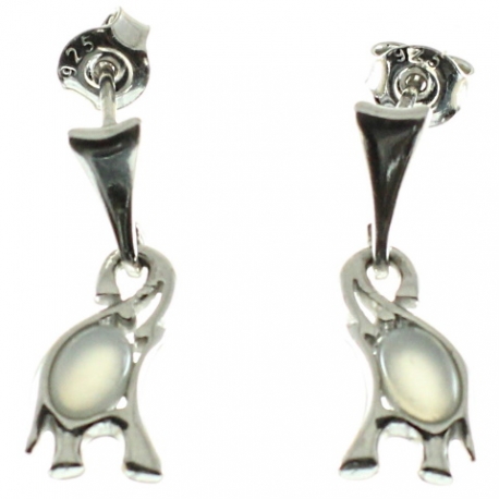 Pendientes piedra luna