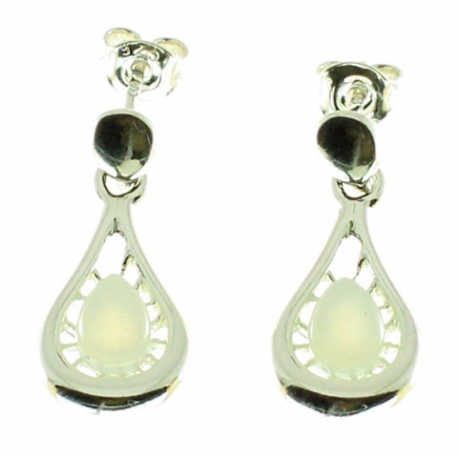 Pendientes piedra luna