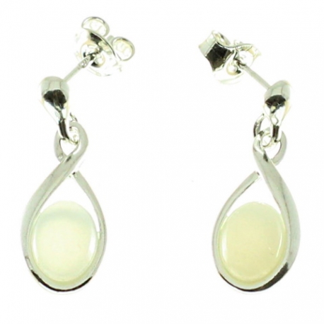 Pendientes piedra luna