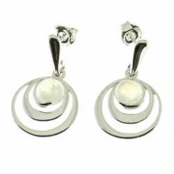 Pendientes piedra luna