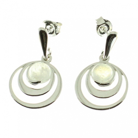 Pendientes piedra luna