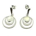 Pendientes piedra luna