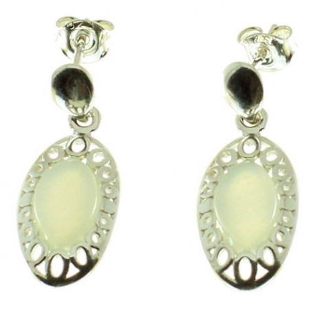 Pendientes piedra luna