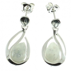 Pendientes piedra luna