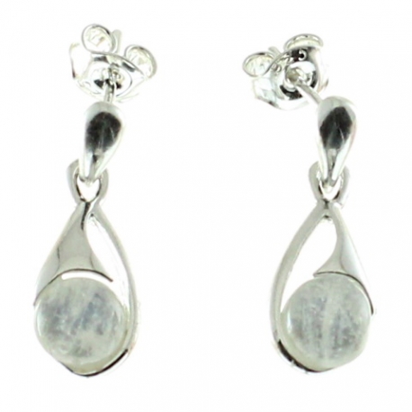 Pendientes piedra luna