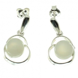 Pendientes piedra luna