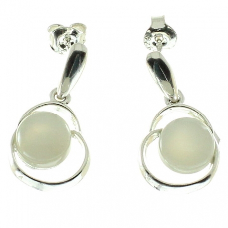 Pendientes piedra luna