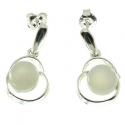 Pendientes piedra luna