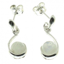 Pendientes piedra luna