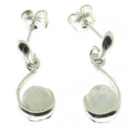 Pendientes piedra luna
