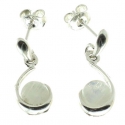 Pendientes piedra luna